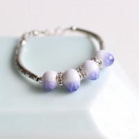 Handmade Cracked Ceramic Beads Bracelets [6 Variants]
