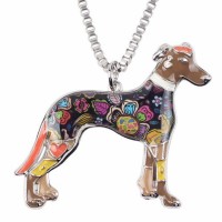 Sturdy Greyhound Oil Dog Necklaces [6 Variants]