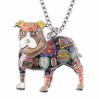 Affectionate Pit Bull Oil Dog Necklaces [6 Variants]