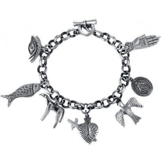 Cleopatra's Mythical Kingdom Silver Bracelet