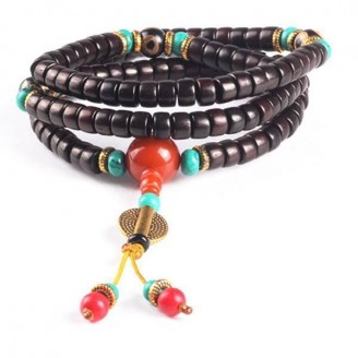 Timber Flakes Mala Beads Prayer Bracelet