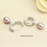 Classic Pearl Earrings with Pavé Crystals [3 Variants]