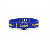 Basketball Superstars Stamped Adjustable Silicone Wristband