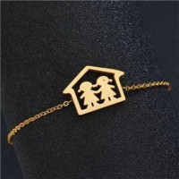 Cute Stainless Steel Happy House Adjustable  Bracelets [8 Variants]