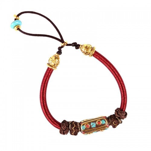 Retro Bohemian Ethnic Lucky Charm Rope Bracelet