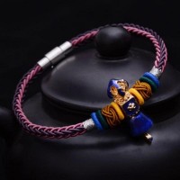 Bohemian Vajra Bell Charm Braided Rope Bracelet