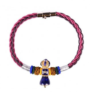 Bohemian Vajra Bell Charm Braided Rope Bracelet