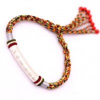 Silver Om Mani Padme Hum Lucky Amulet Rope Bracelet [3 Variants]
