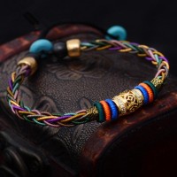 Metal Alter Lucky Charm Rope Knot Bracelet