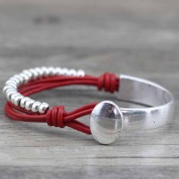 Handmade Beaded Bangle Bracelet [4 Variants]