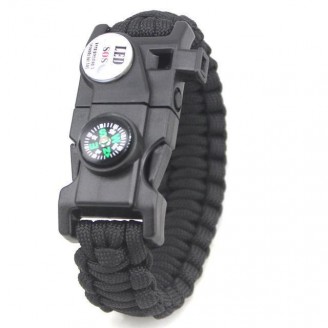 Fire Starter Flint Survival Paracord Bracelet [10 Variants]