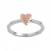 26Letters Heart Couple Ring Set