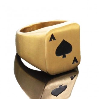 Playing Card Gothic Signet Ring [2 Colors]