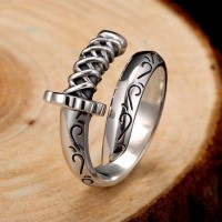 Sterling Silver Champion Warrior Ring