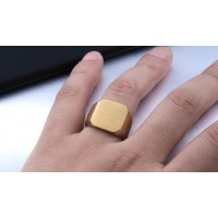 Handmade Monochrome Signet Ring [3 Colours ]