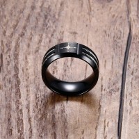 Stainless Steel Cable Titanium Band Ring