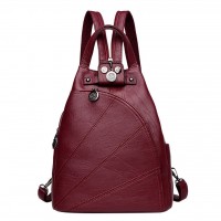Retro Leather Sac a Dos Anti-theft Tailored Backpack