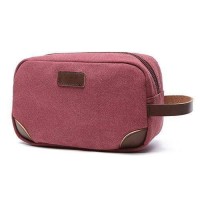 Casual Leather Canvas Travel Toiletry Bag [7 Variants]