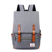 USB Charging Unisex Oxford Casual Laptop School Backpack [4 Variants]