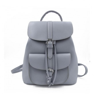 Classic Drawstring Faux Leather Mini Backpack [4 Variants]