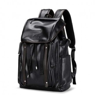 Casual Traveling Leather Backpack